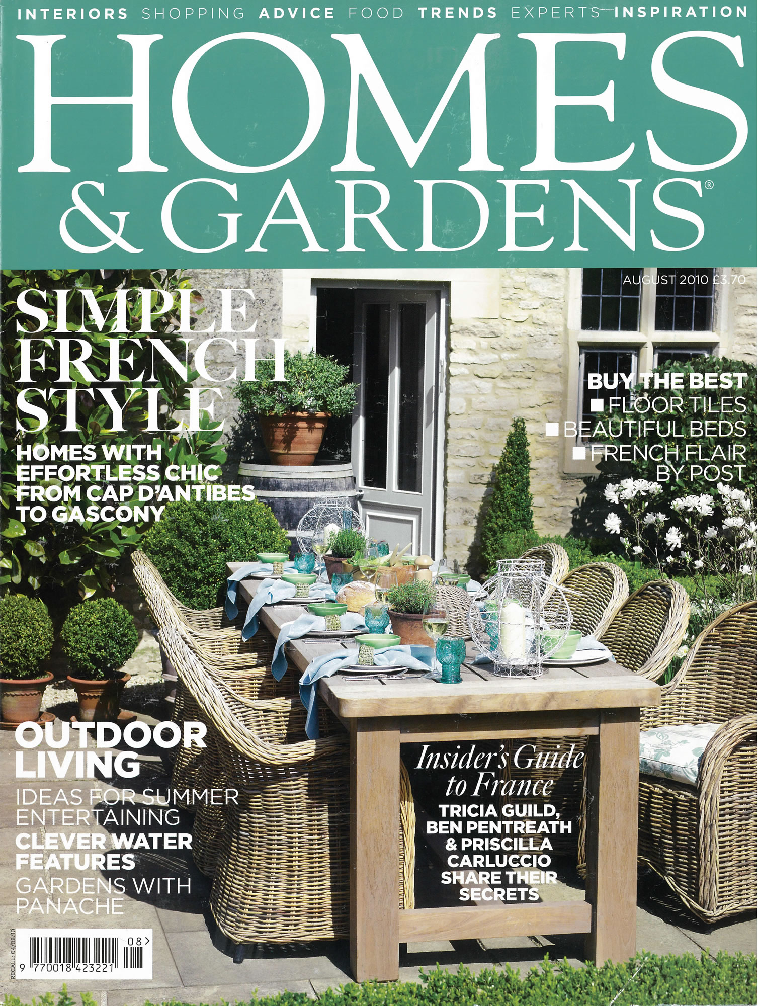 Homes & Gardens FP August 2010