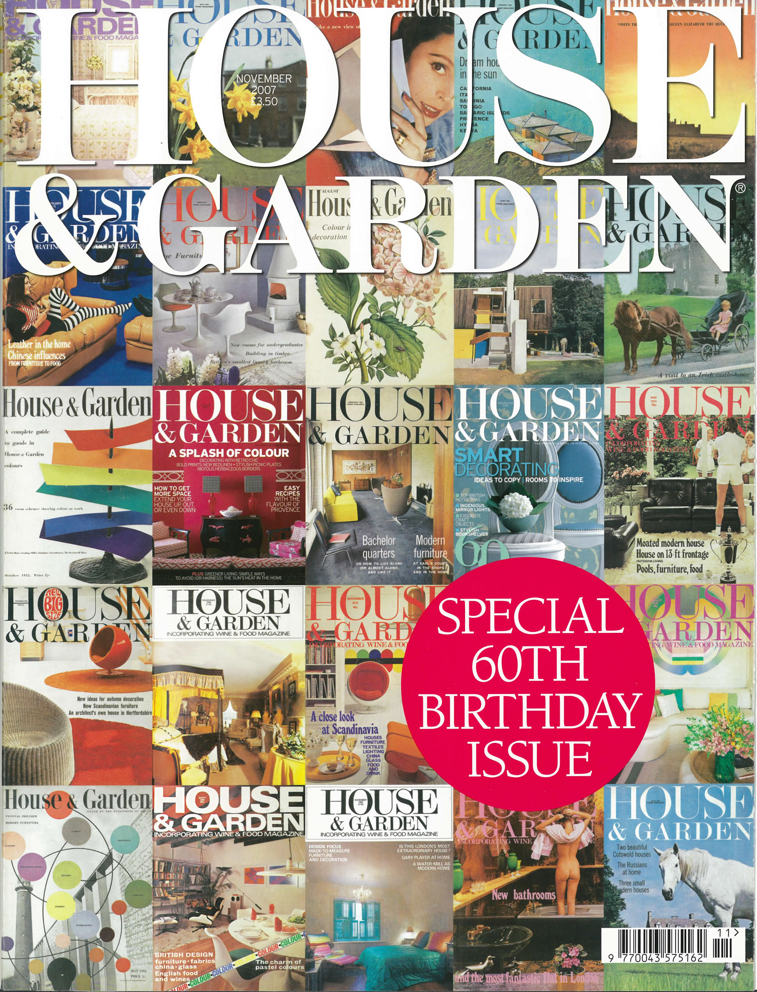 House & Garden - FP November 2007, 60th Birthday Issue