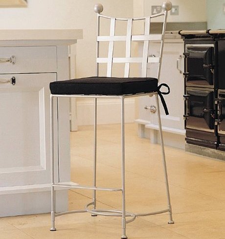 Silver Bar Stool