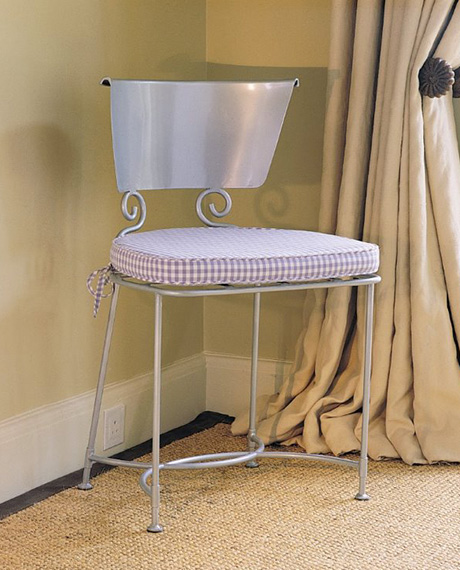 Silver dining chair